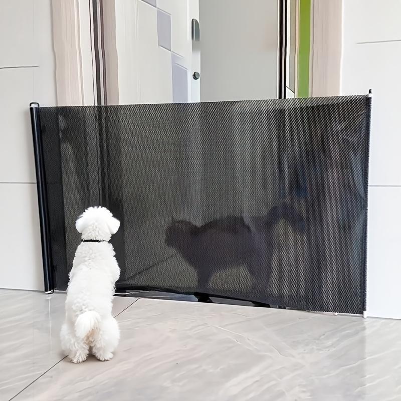 1Pc Retractable Pet Dog Barrier Fences Pet Isolated Network Stairs Gate New Folding Breathable Mesh Playpen for Dog Safety Fence