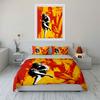 Artistic Sketch Design Poster Bedding Duvet Cover Set Duvet Cover Pillowcases  (1*Duvet Cover 2*Pillowcases, Without Duvet Insert)