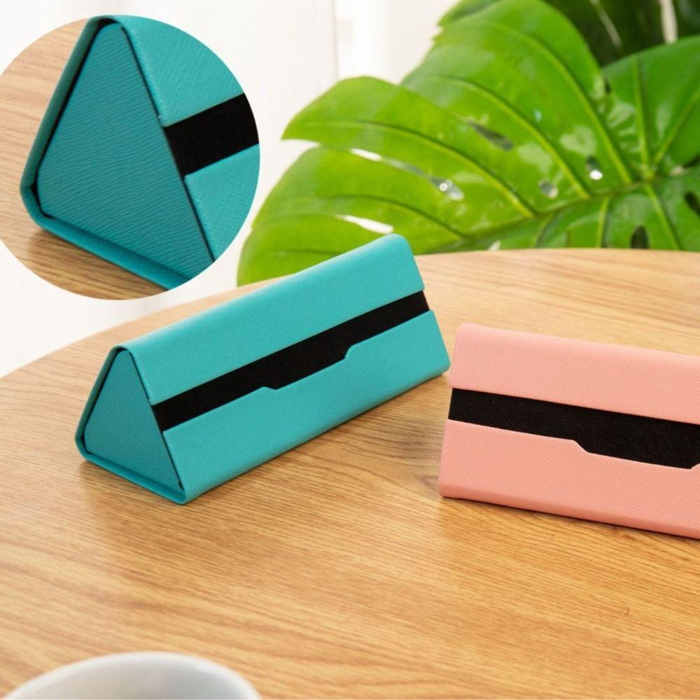 Foldable Sunglasses Storage Box Leather Hard Case Fashion Glasses Case  Women
