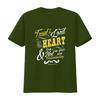 Trust In The Lord With All Your Heart Bible Verse T Shirt Vintage Washed Stretched Soft Comfortable Top For Everyday Wear