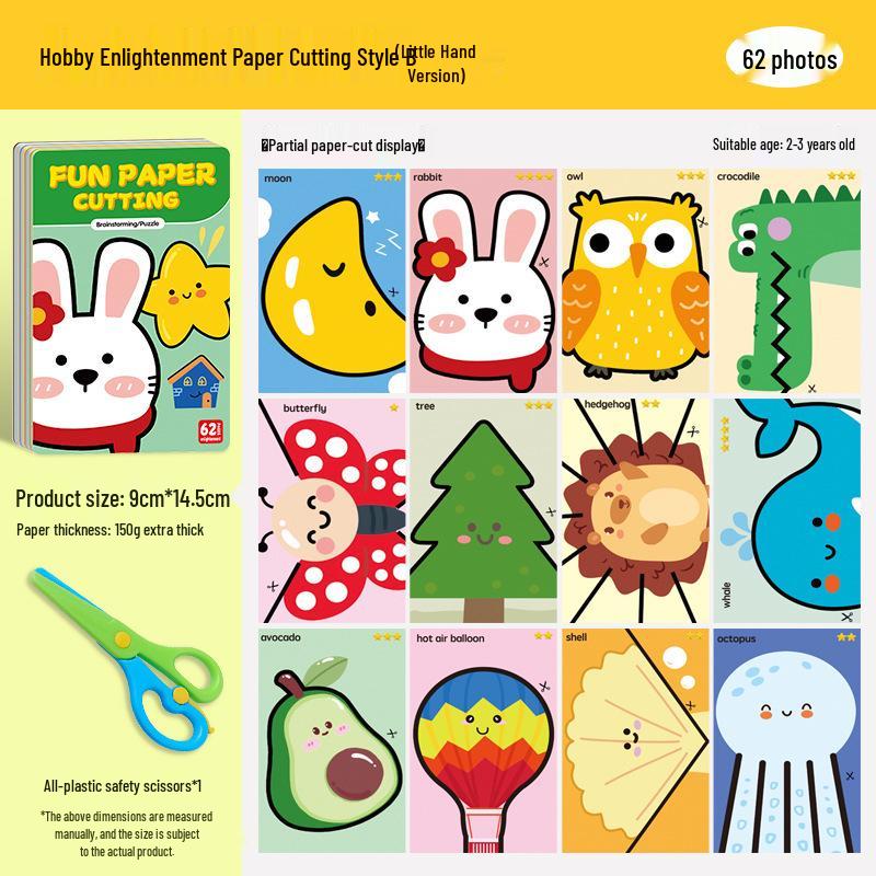Fun & Safe Paper Cutting Scissors for Toddlers - Educational Parent-Child Activity