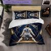 Set Lenzuola 3 Pezzi con Fantasia Cristiano Ronaldo Morbida Microfibra Copripiumino con Federe per Camera da Letto