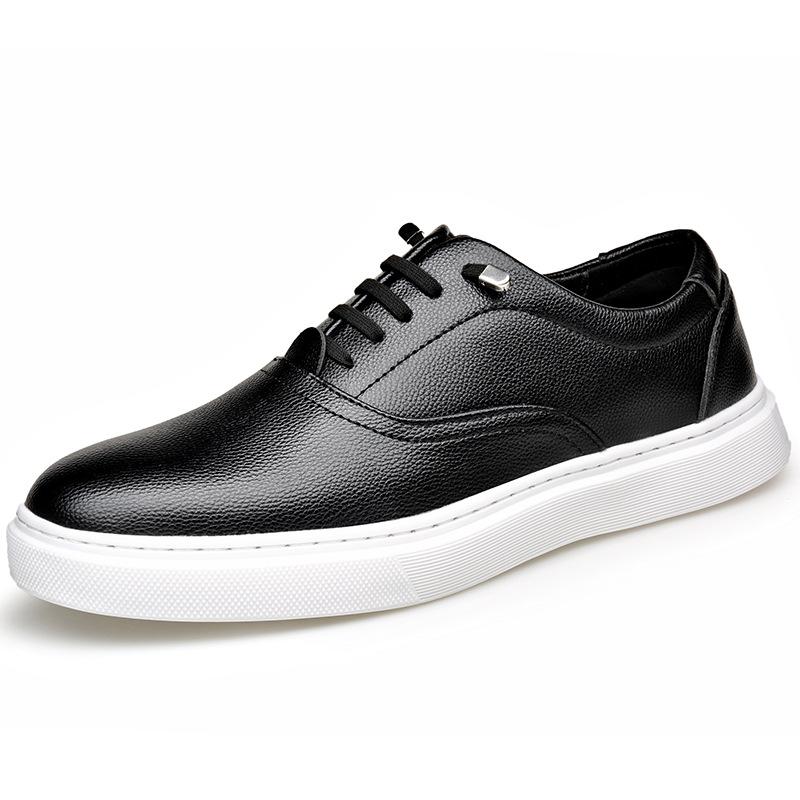 Fashion 2025 Spring Autumn Leather Board Shoes for Men Fashion Casual New Designer Big Size Sports Breathable Lace Loafers Shoes Man