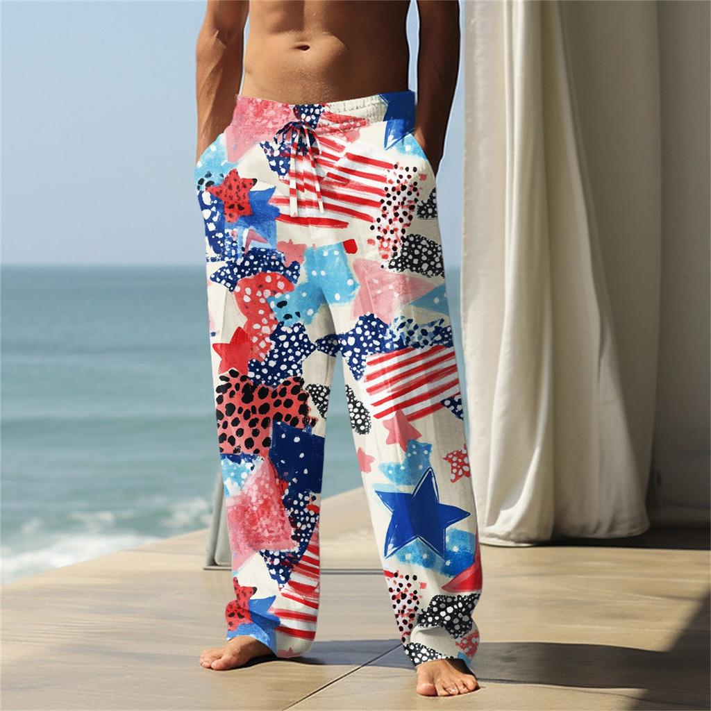 Independence Day Men's Printed Casual Pants