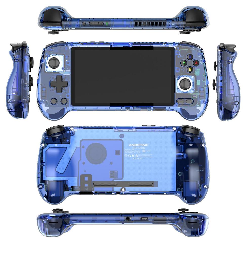 ANBERNIC RG556 Android 13 Handheld Game Console with Large Screen & Hall Joystick Controller - TV Connectable 2024 Edition.