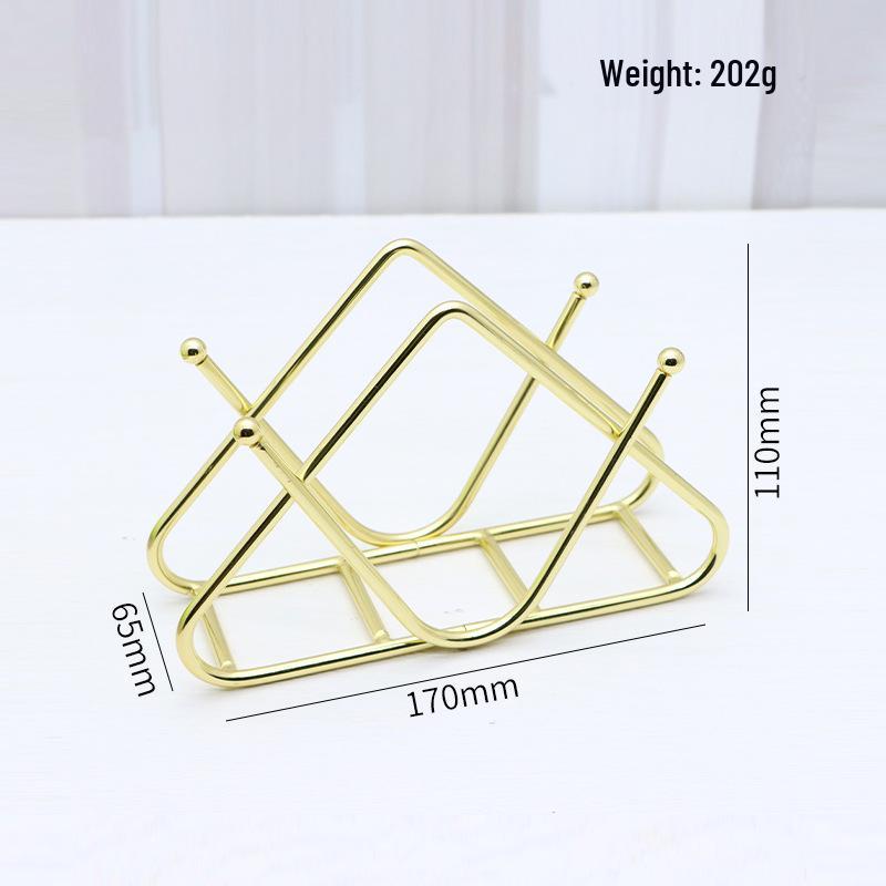 Nordic Iron Tissue Holder: Vertical Napkin Rack for Kitchen or Dining Table