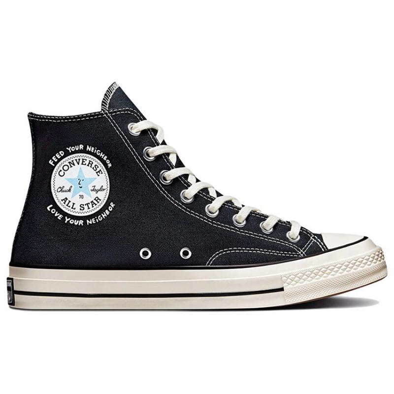 Sky High Farm Workwear X Converse Chuck 70 Comfortable Everyday Abrasion Resistant High Top Espadrilles Unisex Black