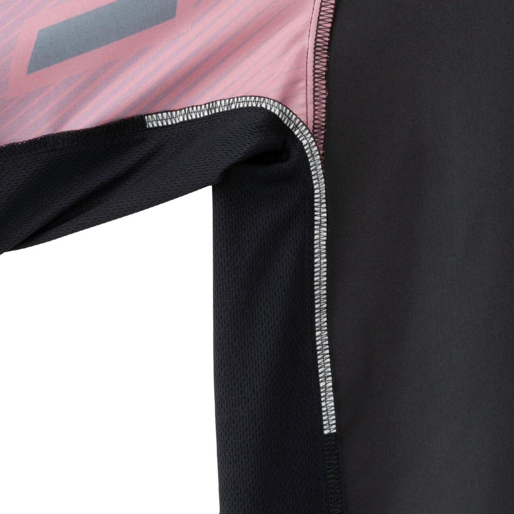 Volleyball wear N-XT Short-sleeved training jacket/windbreaker shirt for club activities V2MEC000 Unisex Black/Red XL