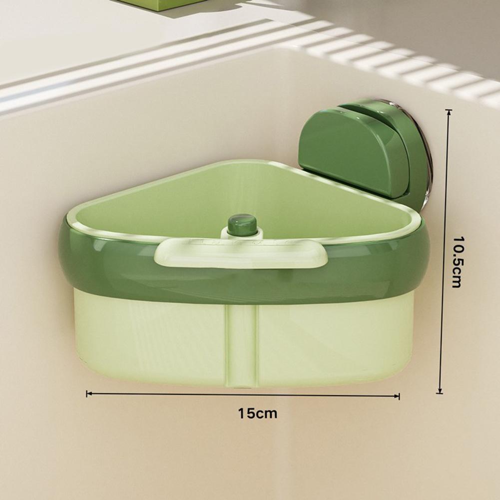Kitchen Sink Organizer Suction Cup Rack Industrial Strength Suction Cup Sink Corner Strainer Micro-perforated Mesh
