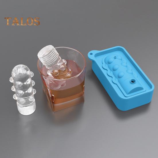 Ice Cube Mold Silicone Ice Cooler Tray for Whiskey Cocktails Easy Fill Release Ice Maker Funny Ice Dish for Party Atmosphere