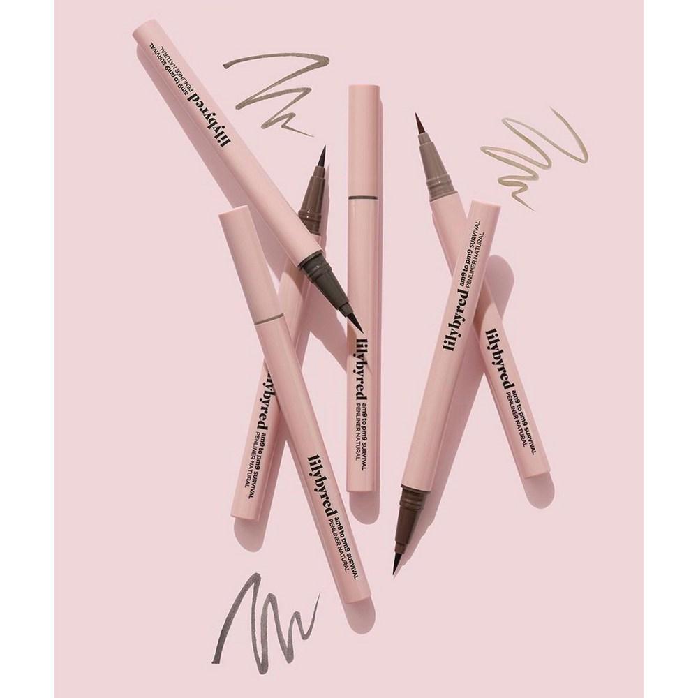 lilybyred Survival Pen Liner Natural 1g, 01 Ash Black, 1 Piece