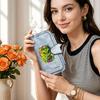 Alien Print Long Wallet Stylish Cool Forever Purse Unique Leisure Portable Card Holder 