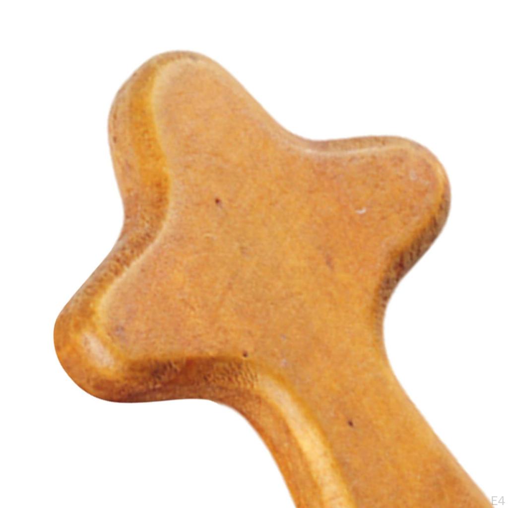 Collectible Wooden Cross Handheld Design Small Religious Item for Living Room Decor