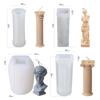 Römische Säule Kerze Silikonform handgemachte Diy Backformen Gips Seifenform