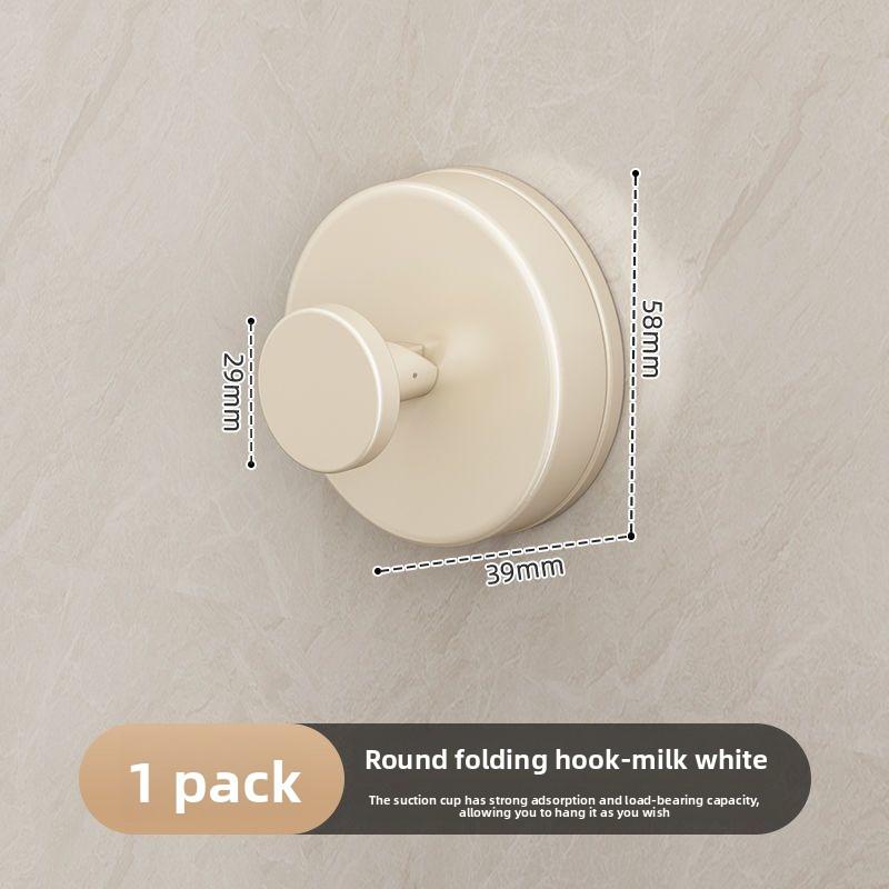 

Присоска Настенные Минималистичные Креативные Кухонные Крючки Без Сверления Крючки с Сильным Клеем Cream White 1pack