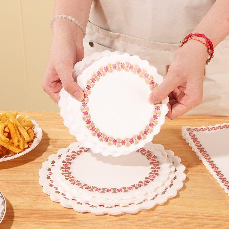 Yuzhuxun Kitchen Silicone Oil-Absorbing Lace Paper Doilies