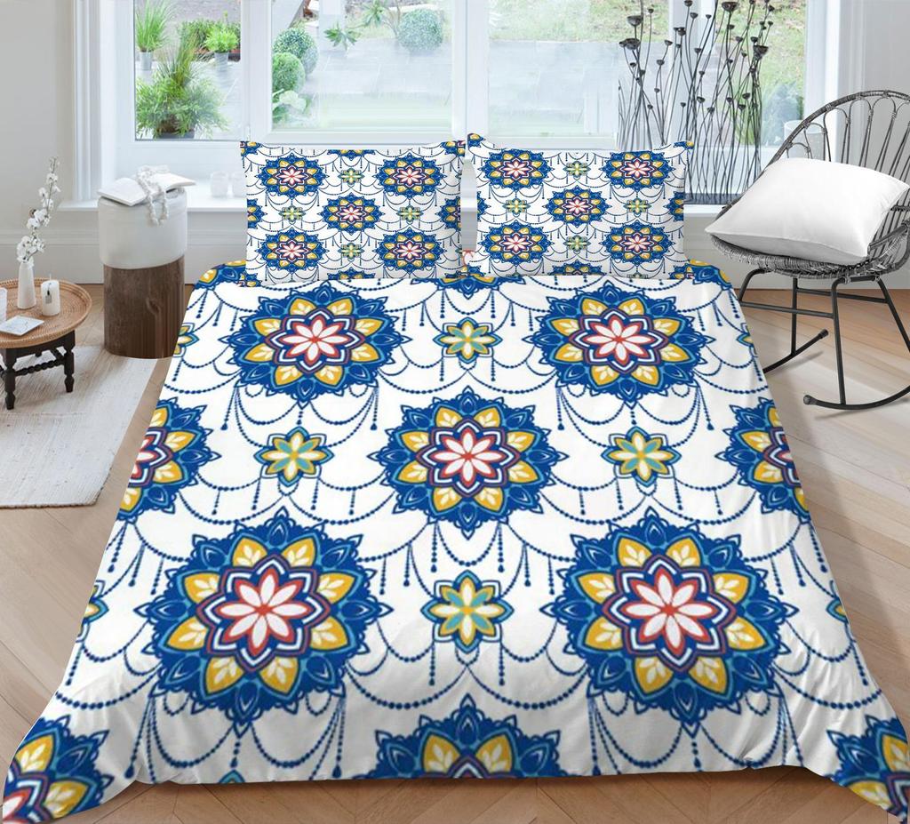 Povlak na přikrývku 3D Bohemian Povlečení Povlak na polštář Povlak na přikrývku Domácí Povlečení Dekor Přehozy na postel Souprava na postel Mikrovlákno měkké