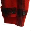 VINTAGE 40s 50s Hand warmer pocket Mackinaw Buffalo Check Pattern wool Hunting jacket Men's Used