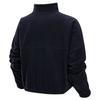 Nike Therma-Fit One Oversized Fleece Logo Embroidery Pattern Pullover Half-Zip Long Sleeve Sweatshirt Women Sweatshirt Black White FV7956010