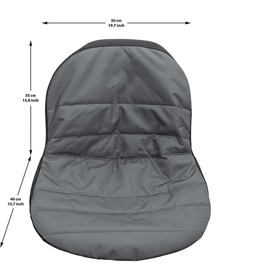 35×40×50cm Black& Grey Lawn Mower Tractor Seat Cover Padded Protector Waterproof