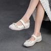 Fashion Fashion Shallow Loafers Women Genuine Leather Flat Shoes Summer Hook And Loop Sweet Bowknot Ballet Flats Shoes Footwear