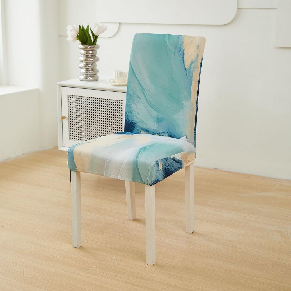Stretchable Dustproof Chair Cover Fits Hotel Dining Chairs Office Chairs with Tight Fit Elastic Design for Home