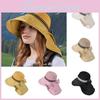 Summer Wide Brim Sun Hat For Women With Breathable Polyester Fabric And Neck Protection For Outdoor Activities