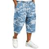 Pantalones Cortos Cargo de Camuflaje para Hombre con Cintura de Cordón - Pantalones Cortos Casuales Multibolsillos para Aventuras al Aire Libre