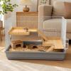 Holz Hamster Kletterplattform Zaunsicher Design Hamster Nest Leiter Tier