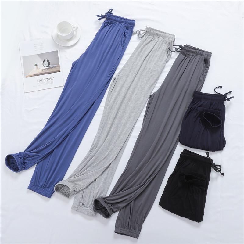 Men's Modal Joggers – Large Size, High Elastic, Lightweight, for Home & Sports.
