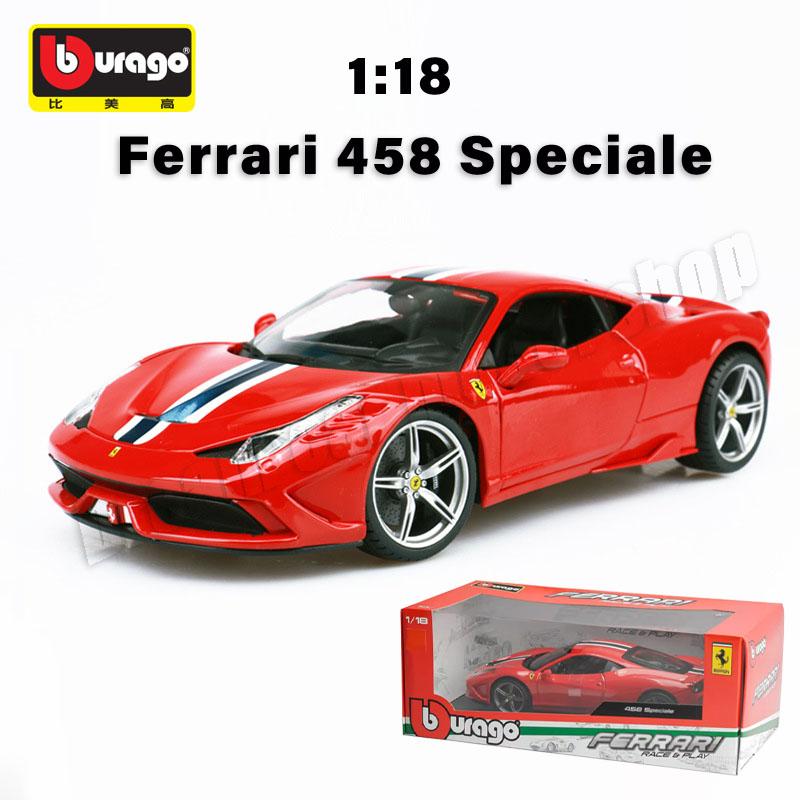 1:18 Bburago Ferrari Series Alloy Car Collectible Model New Style Ferrari SF90 XX Stradale Die-cast Miniature Cars Model Toys