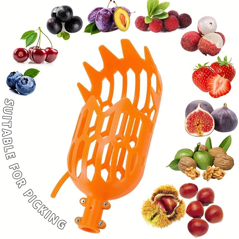 Fruit Picker Mesh Basket - Durable Plastic Fruit Catcher - Tool-Saving Gardening Tool for Safe & Efficient Harvesting