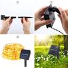 LED Solar Copper Wire Fairy Lights for Outdoor Courtyard Decoration