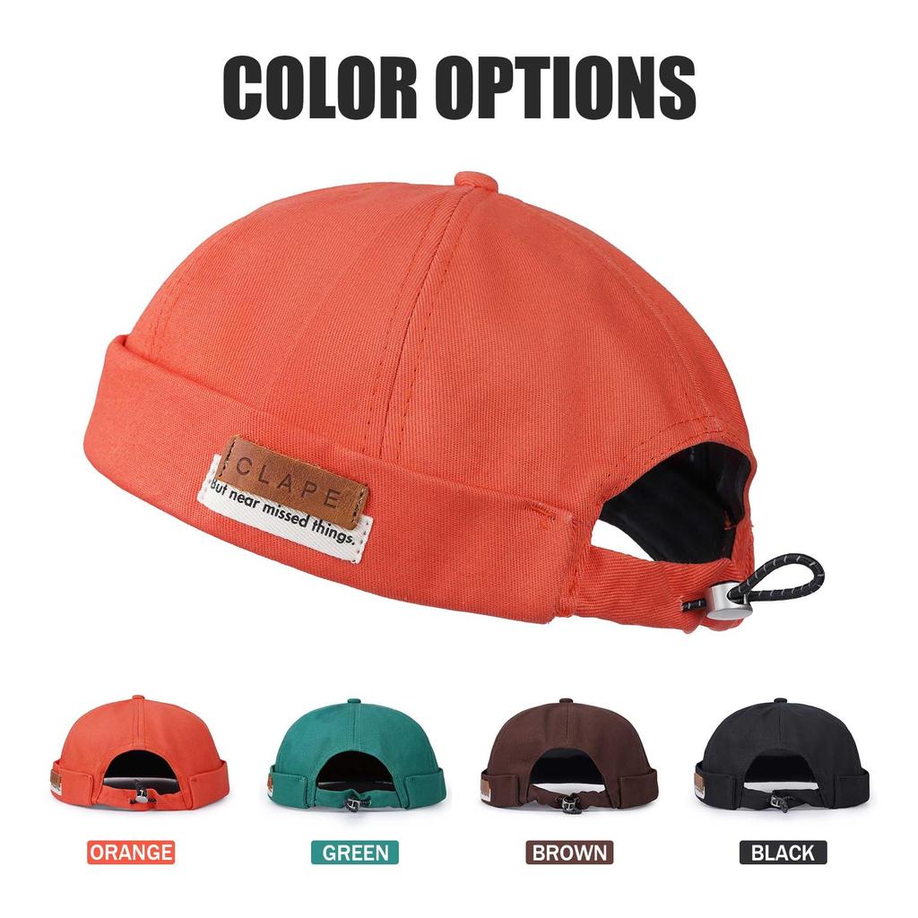 Croogo Roll Retro Watch Solid Unique Gentleman Slimming Motorcycle Brand Tag Included Men's Fisherman's Cap, Cap, Brimless, Cap, Color, Design, Style,