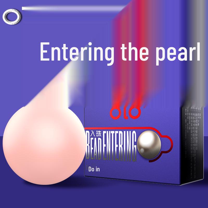 OLO Soft Beaded Condom Sleeve with Hyaluronic Acid for Enhanced Pleasure