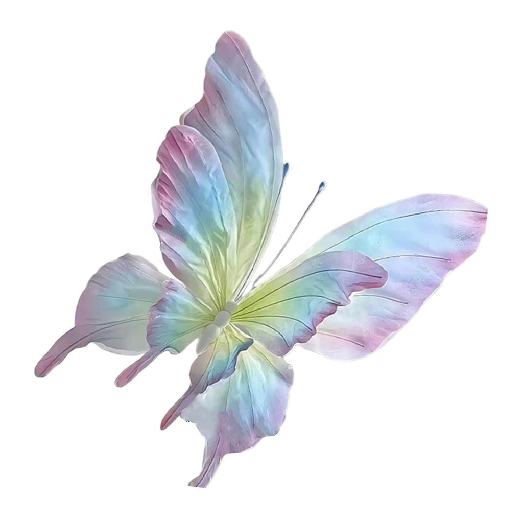 Giant Gauze Fake Butterfly Artificial for Wedding Bedroom Birthday 40cm