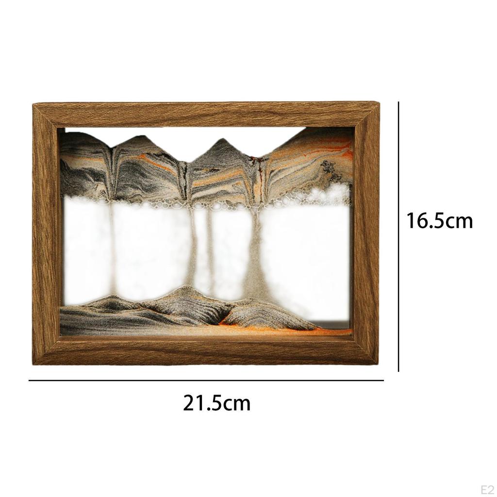 Art Picture Home Decor Decoration Liquid Hourglass Ornament Sandscapes Crafts Flowing Sand Painting