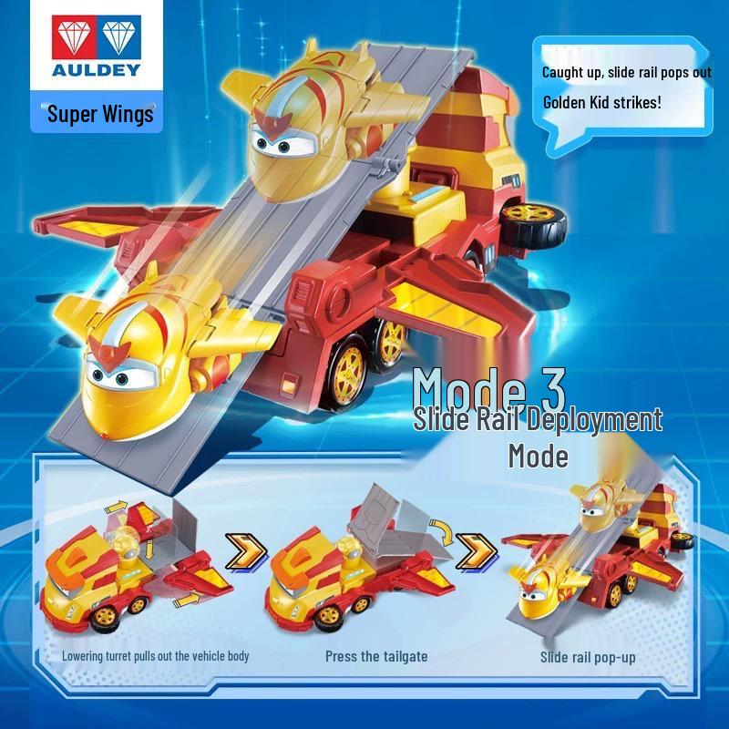 Super Wings Jett Transforming Robot Truck and Spaceship Toy Set