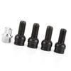 4+1 M14*1.5MM Black Steel Wheel Bolt & Lock Lug Nut Set With Key