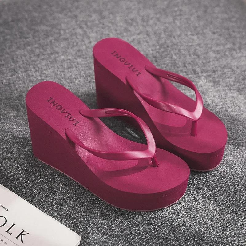 Womens Shoes Comfort Summer Women Wedge Platform Slippers Outdoor Sports Beach Flip Flops Opened Toe Casual Shoes 2025