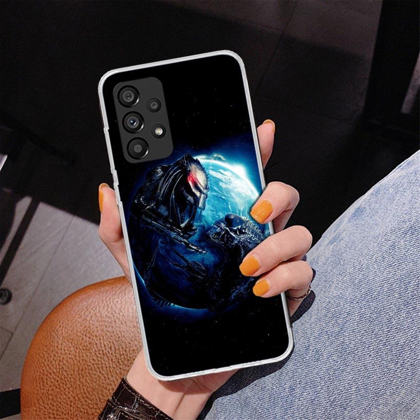 Alien Vs Predator Painted Phone Case For Samsung Galaxy A17 A16 A15 A14 A13 A57 A56 A55 A54 A53 A37 A36 A35 A34 A33 A26 A25 A24
