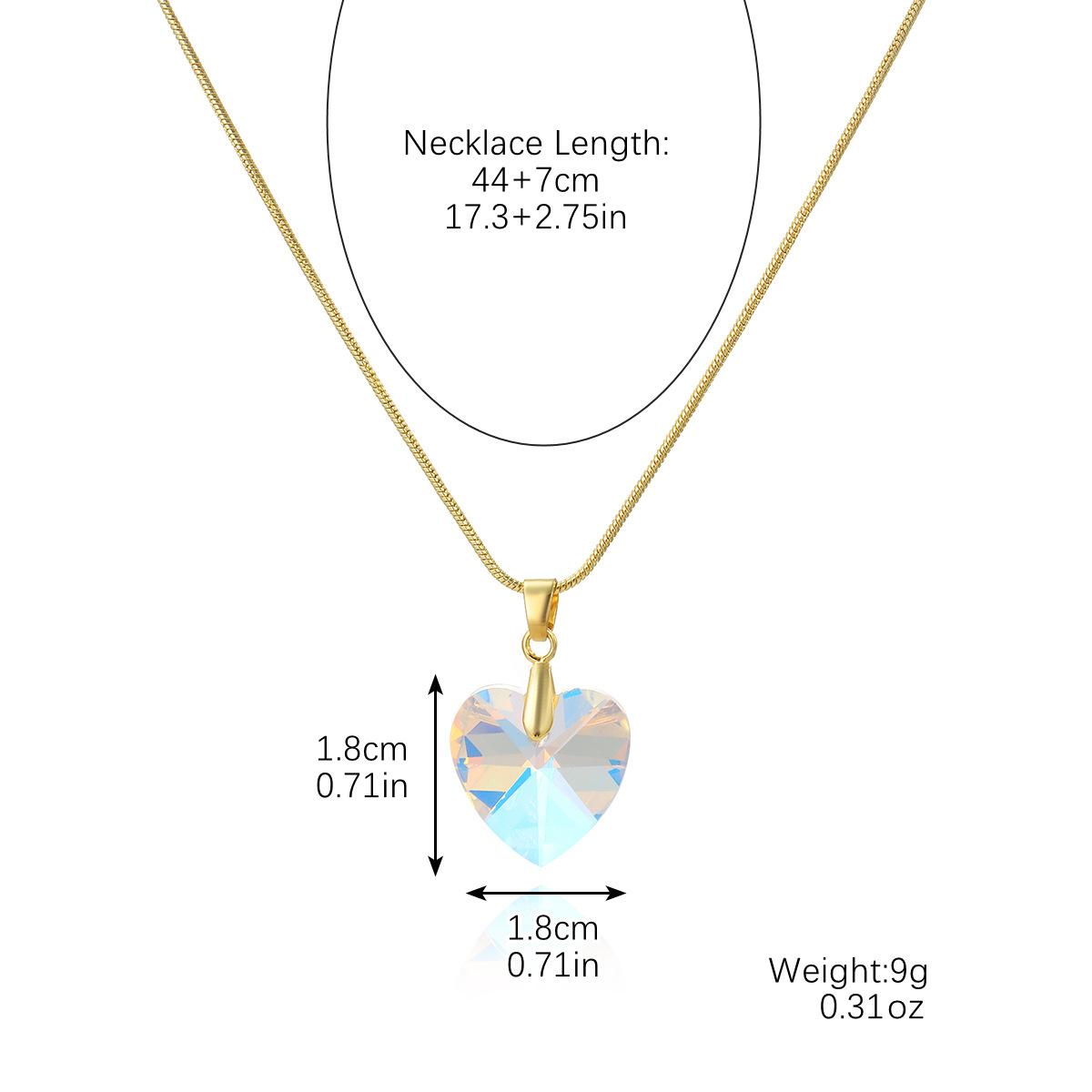 

Ожерелье для женщин Love Crystal Подвеска на ключицу Цепочка для женщин Heart of The Sea Crystal Подвеска Ожерелье Серьги Комплект Элегантное ожерелье