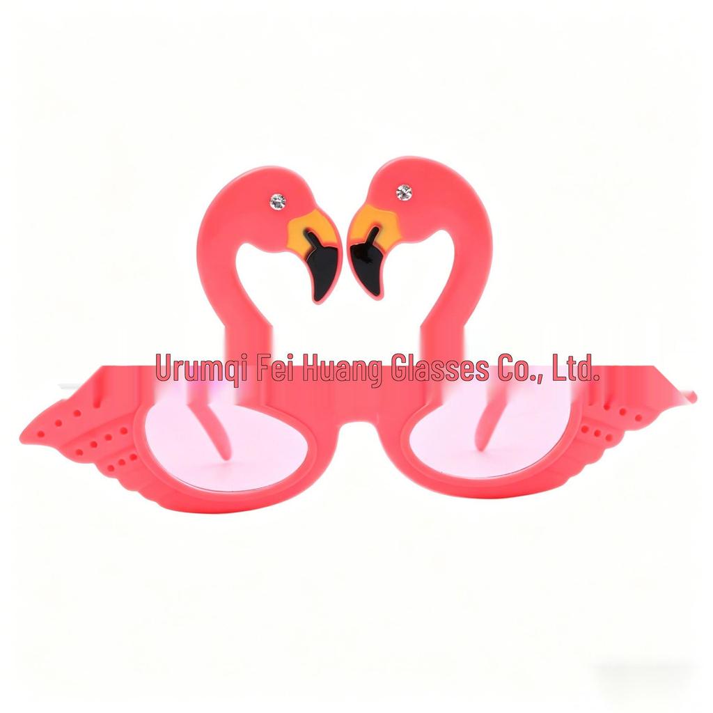 Hawaiian Beach Party Glasses: Coconut Tree, Flamingo, Parrot, Ice Cream, Flower & Wine Glass Fun