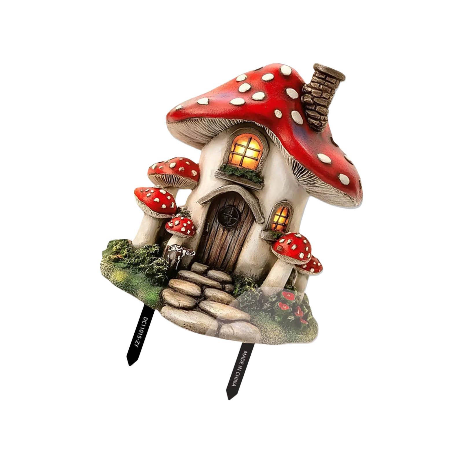 

Садовые колышки ПВХ Лесные грибы Коттеджный знак для двора Газонные украшения Для патио Балконное украшение Добавляет очарование любому пространству