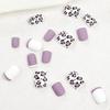 Lavender Purple Leopard Print Nail Art Stickers