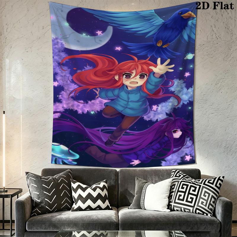 Celeste Dawn Wall Hanging Printed Fabric Blanket Decorative Tapestries for Bedroom Living Room Home Decor