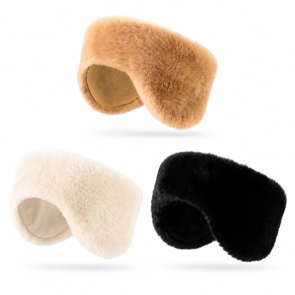 Soft Plush Winter Ear Warmers Foldable Earmuffs Plush Ear Muffs New Faux Fur Earmuffs for Car Fuse