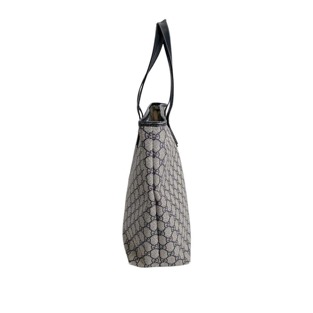 Gucci GG Supreme Tragetasche PVC grau unisex 211120 Gebraucht