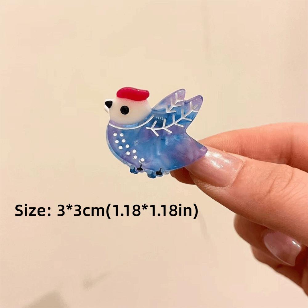 Mini Dimensioni Artiglio per Capelli Uccello Acetato Fermaglio per Capelli da Donna Fermaglio Carino