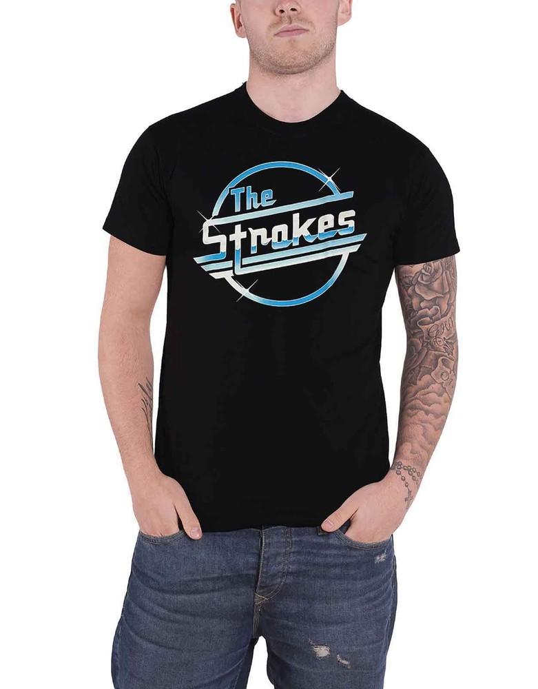 The Strokes T Shirt Classic Band Logo Magna Unisex Black